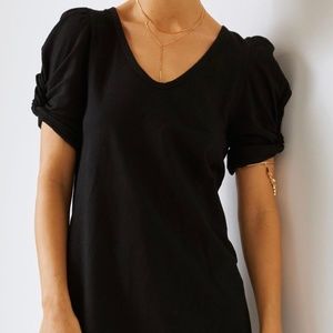 Puff sleeve mini dress